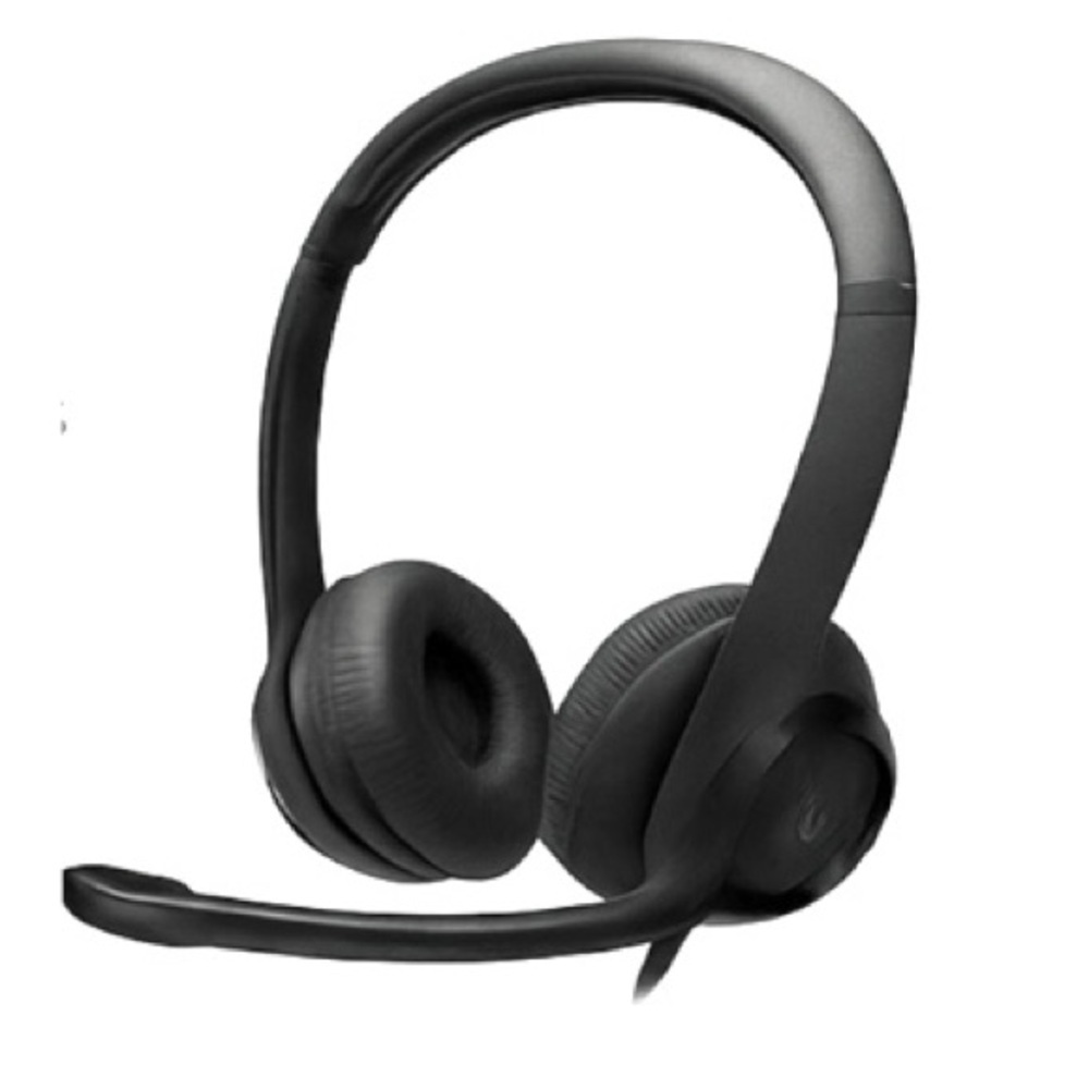 Logitech H390 USB Headset Noise Cancelling Mic Adjustable Blac